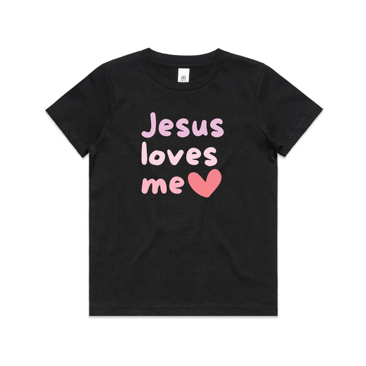 Jesus Loves Me - Kid's T-Shirt (pink)