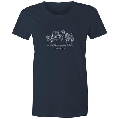 Rooted in Christ - Women's T-Shirt