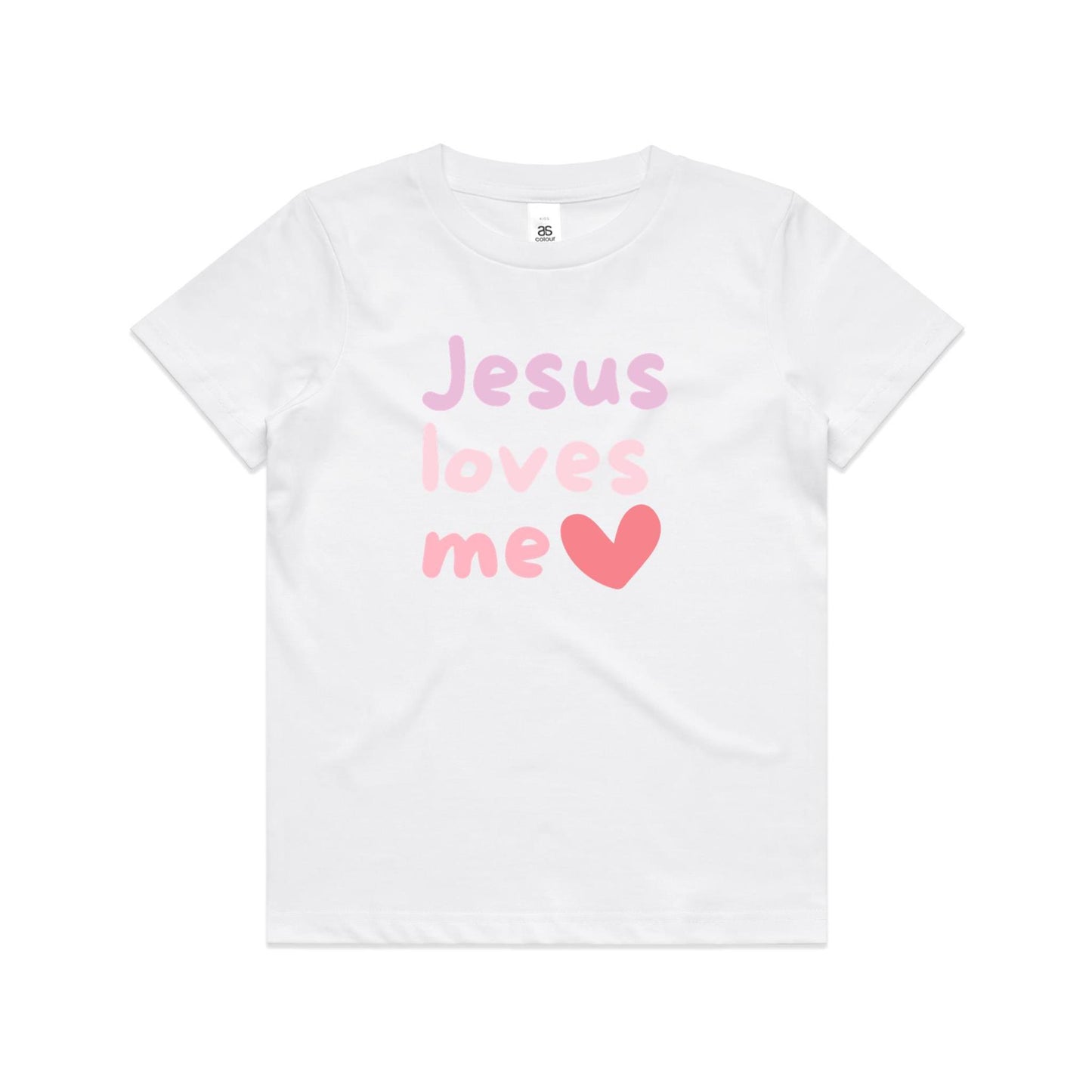 Jesus Loves Me - Kid's T-Shirt (pink)