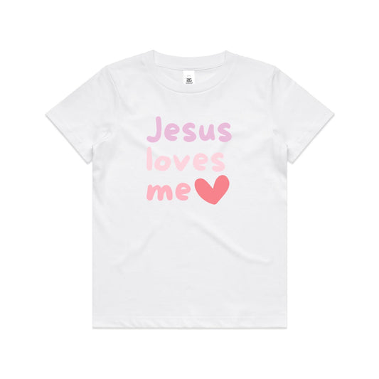 Jesus Loves Me - Kid's T-Shirt (pink)