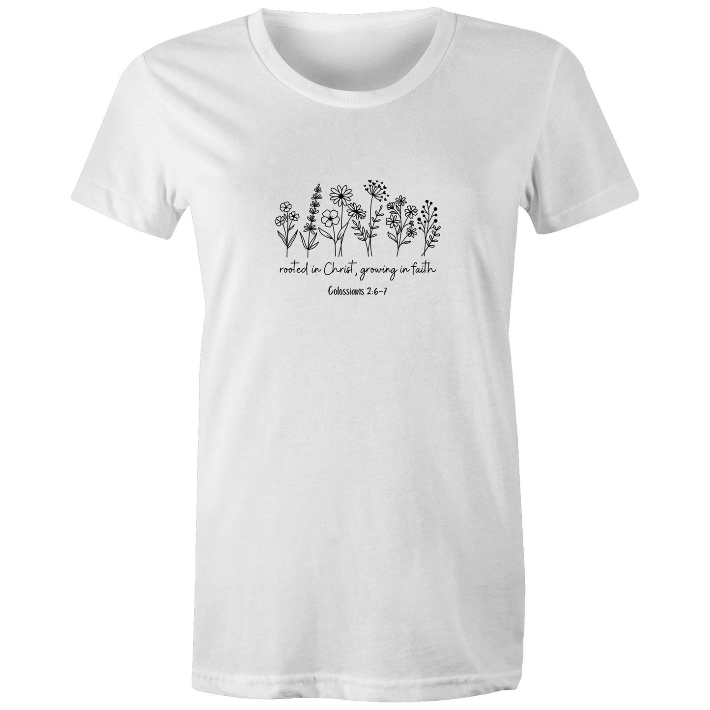 Rooted in Christ - Women's T-Shirt