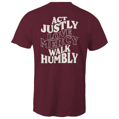 Justice Mercy Humility - Men's T-Shirt