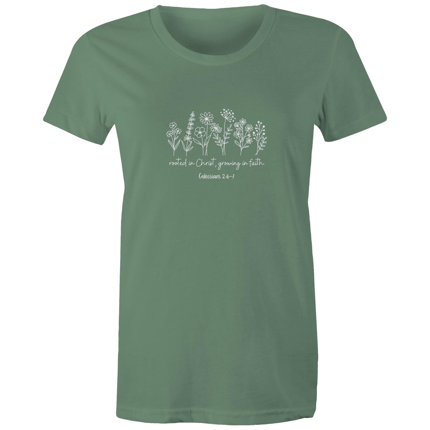 Rooted in Christ - Women's T-Shirt