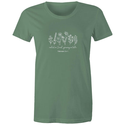 Rooted in Christ - Women's T-Shirt