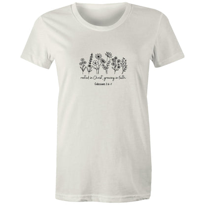 Rooted in Christ - Women's T-Shirt